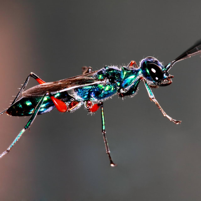 Jewel Wasp (Ampulex compressa)