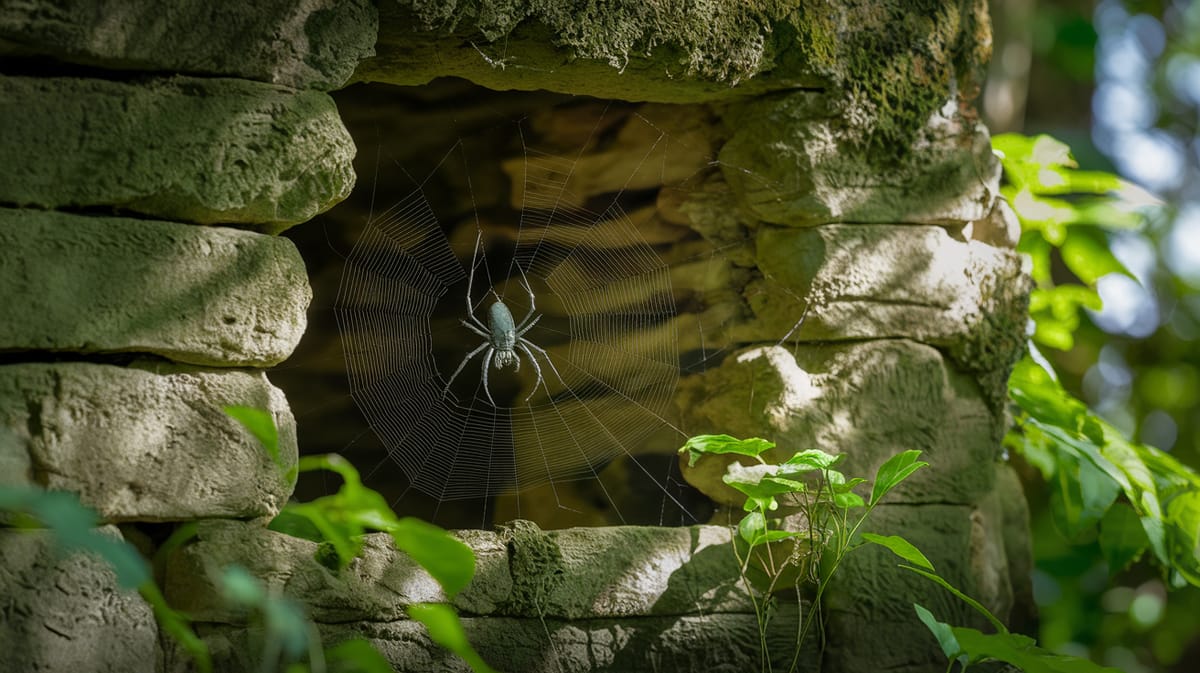 Black Orb Weaver Spider - Image 1