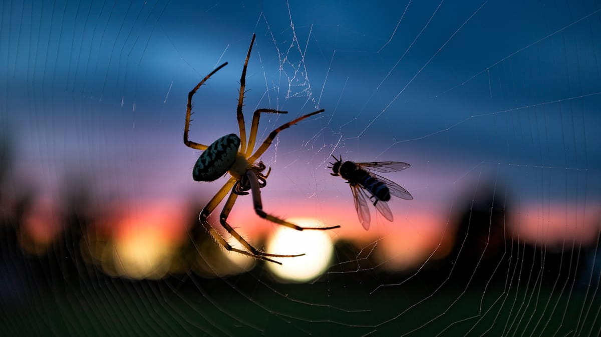 Garden Spider - Food