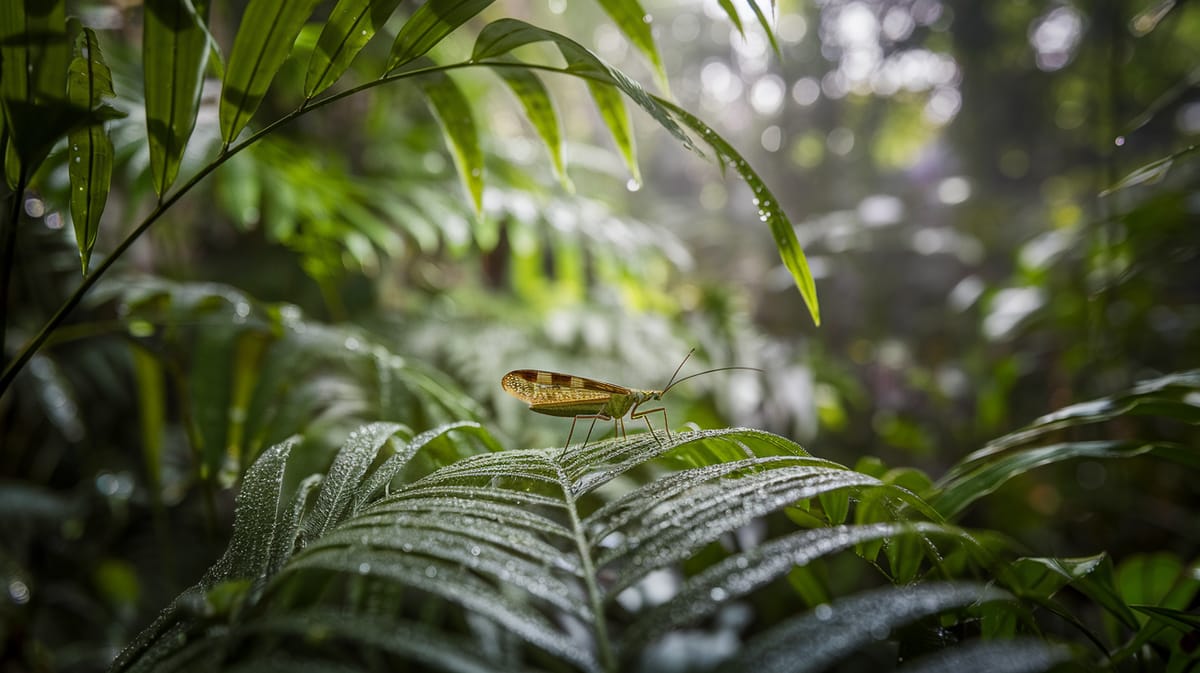 Heteroptera (Reduviidae) - Shielded by its tough exoskeleton, the Heteroptera navigates diverse habitats with precision, playin